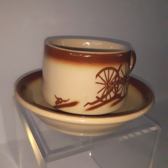 VINTAGE 40s Tepko Broken Wagon Wheel Luncheon Set - Picture 9 of 16